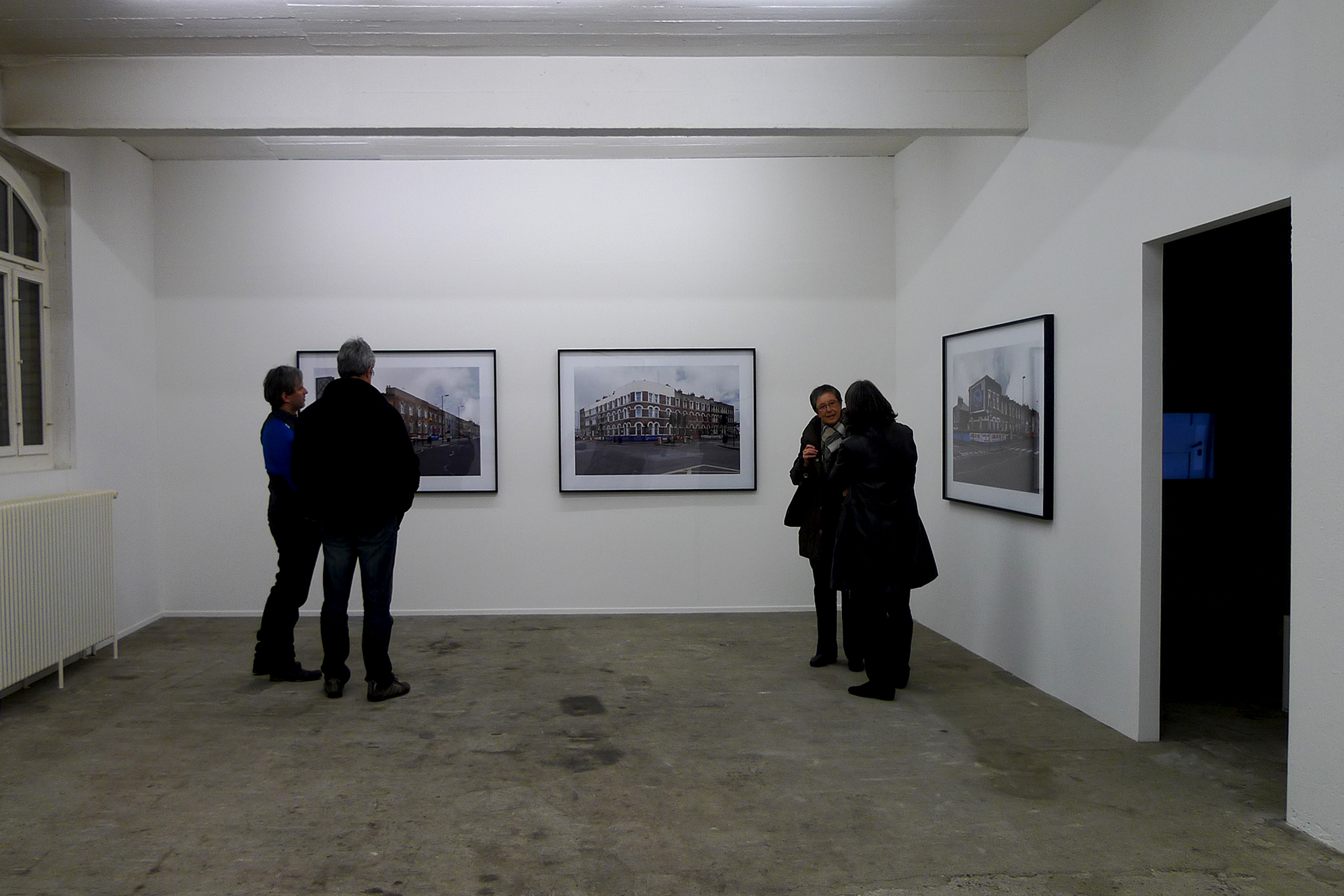 Finsbury, Blackstock Road, London, series of 3 photographs, inkjet print / black wooden frame and glass, 104 x 150 x 4 cm, 2011